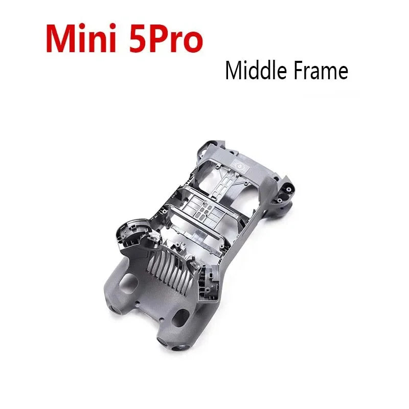 Mini 5Pro middle frame replacement part in grey plastic for drone repair