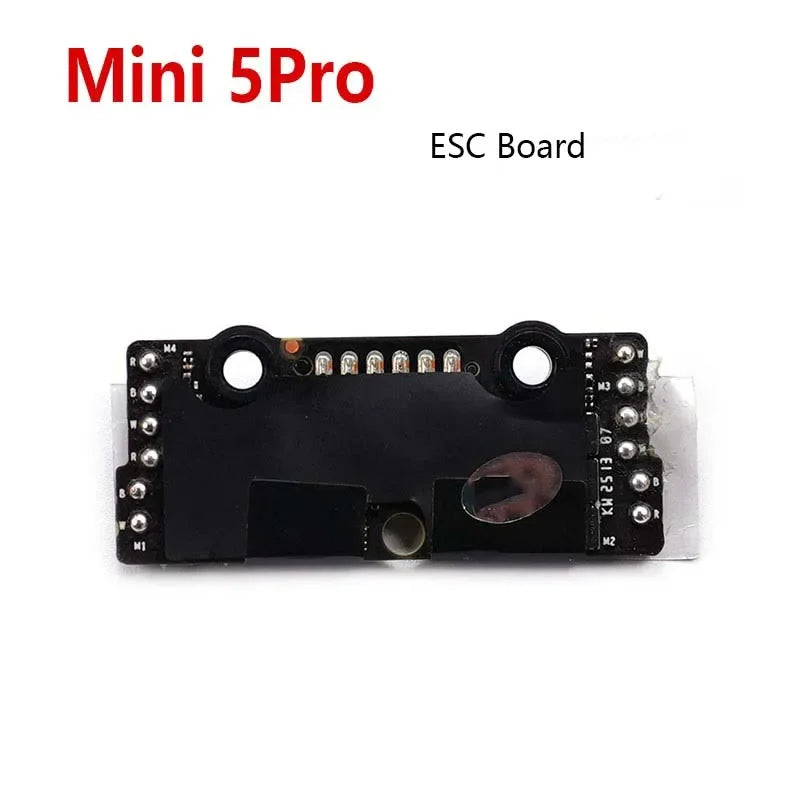 Mini 5Pro ESC board black circuit board with connection pins and mounting holes
