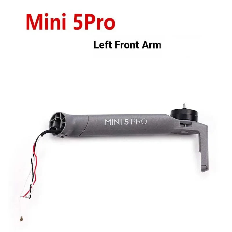 Mini 5 Pro left front arm drone replacement part with wiring and motor mount
