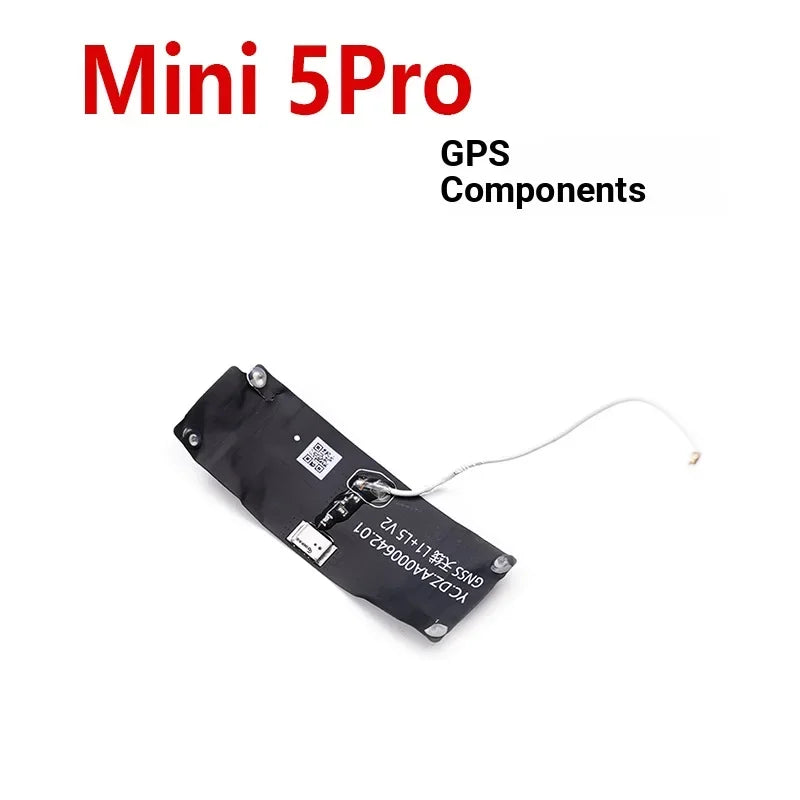 Mini 5Pro GPS component with black board and connected white antenna wire