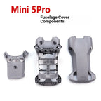 Mini 5Pro drone gray fuselage cover components laid out on white background