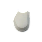 White cushioned orthopedic heel pad for foot support and pain relief